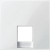 Лицевыя панель Schneider Electric Merten System M для 1-м. розетки RJ45 полярно-белый картинка